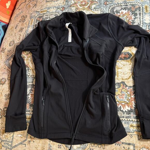 Lululemon Define Jacket Black Full Zip Athletic Yoga Workout Zip Up Women's 8 - Picture 8 of 13